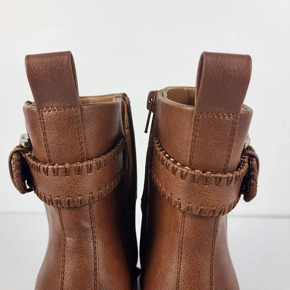 ZODIAC REXX Block Ankle Boot Faux leather Size 5.5M